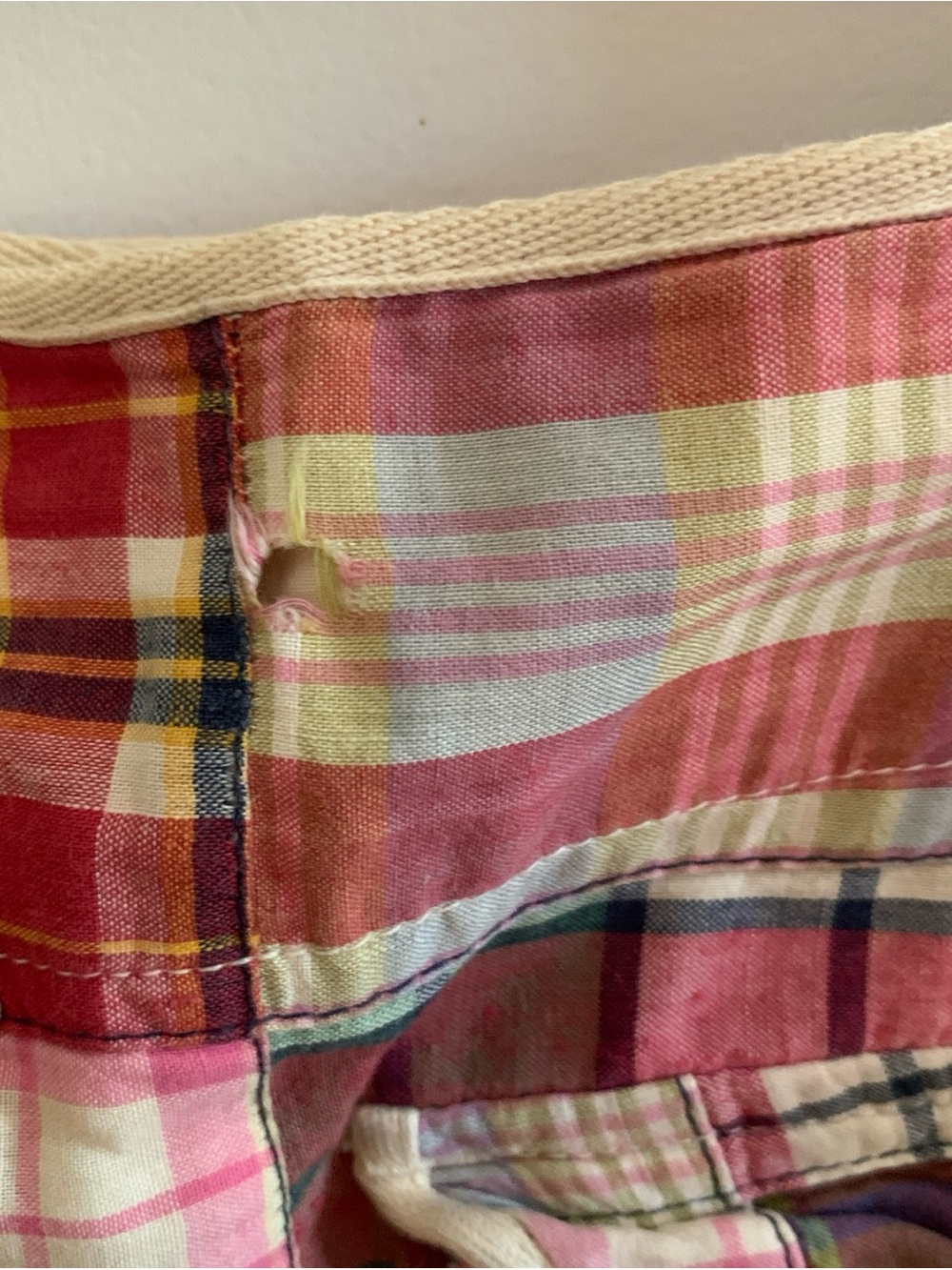 American Eagle Outfitters Plaid Mini Skirt in Red, Blue, Yellow Patchwork 8 - Picture 10 of 10